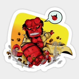 Hell Chibi Boy Sticker